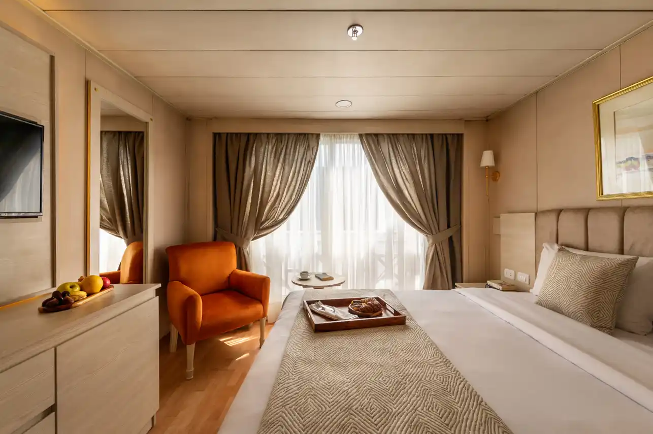 Cabin aboard the MS Nile Crown III Nile Cruise Nile cruise